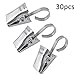 Bonayuanda 30pcs Thickening Stainless Steel Curtain Clips With Hook,Photos Clamp,Home Decoration Arts & Crafts Outdoor Party Wire Holder
