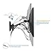 NB North Bayou TV Monitor Wall Mount Bracket Full Motion Articulating Swivel for 17-27 Inch Monitors with Load Capacity from 4.4~15.4lbs F120-S