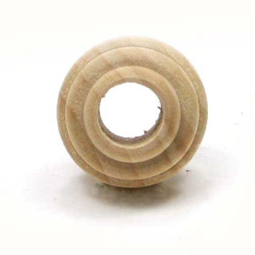 Mylittlewoodshop - Pkg of 25 - Bead Round Beehive - 3/4 inches in diameter with 3/16 hole unfinished wood(WW-BE6070-26)