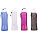 Aisxle Foldable Silicone Sports Water Bottle BPA Free FDA Approved 100% Food Grade Silicone, Collapsible Unbreakable Leak Proof Reusable Ice Pack 17 Oz 500ml