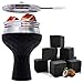 VeeBoost Hookah Bowl 72 Coconut Coals Set, Head Heat Management Shisha Silicone Phunnel Type with Charcoal Coal Cover Holder Accessories