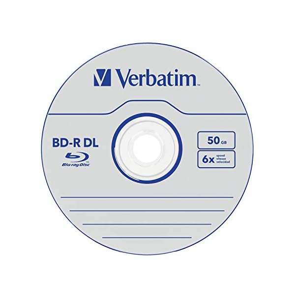 Verbatim BD-R Dual Layer Blu-ray Rohlinge 50 GB, Blu-ray-Disc mit 6-facher Schreibgeschwindigkeit, mit Kratzschutz, 5er-Pack Jewel Case, Blu-ray-Disks für Video- und Audiodateien – Bild 5