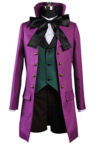 Ya-cos Kuroshitsuji Black Butler II 2 Alois Trancy Uniform Cosplay Costume Purple
