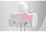 Hello Kitty Toothbrush Holder White Extra Strong Suction (Attachable and Detachable)