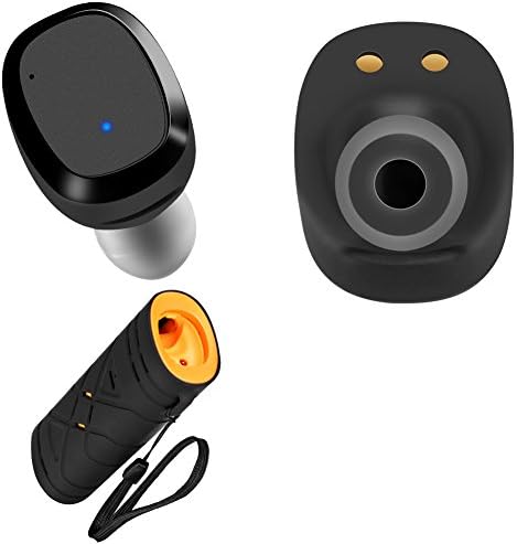 AUDENG Bluetooth Headphones TWS True Mini Twins Wireless Earbuds with Bluetooth V4.2 Stereo HD Bass Sweatproof Earphones Built-in Mic Charging Case for Android & IOS smart phone (Orange)