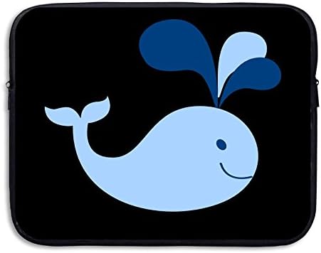 USYOBAG 13 15 Inch Baby Blue Whale Laptop Sleeve Bag Water Resistant