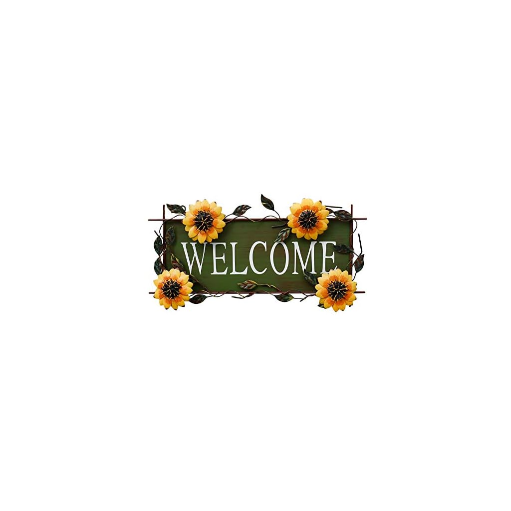 Vintage Sunflower Decor Welcome Sign - Cute Decor Online