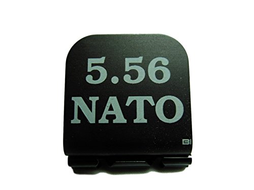 5.56 NATO Laser Etched Hat Clip Black