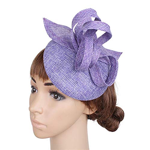 purple wedding hat
