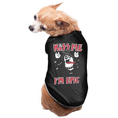 Kiss Me I'm Epic Pet Dog Shirt Summer Sleeveless Pet Accessories