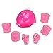 7 Pack Sports Safety Protective Gear Set for Kids, RuiyiF Helmet Elbow Pads Knee Pads Wrist Guard for Scooter Skateboard Skating Blading Cycling Riding