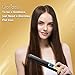 Gloridea Titanium Flat Iron, Professional Hair Straightener Heat up fast, Adjustable Temperature 170-450 ℉ for all Hair Types, 1 Inch Black Straightening Iron with Digital LCD Display Dual Voltagethumb 3