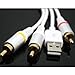 GooDGo Premium Av Video to Tv RCA Cable USB Charger for Ipod Touch Iphone Ipad 4 4g 4s 3gs