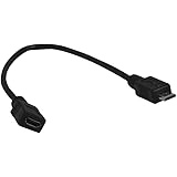 YCS basics 6 inch USB Micro male to female OTG extension cable 0.5 Ft