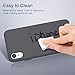 ESR Yippee Color Soft Case for iPhone XR, Liquid Silicone Case Cover with [Good Grip] [Drop Protection] [Scratch Resistance] Comfortable Grip for The iPhone XR(6.1”), Shadow Gray