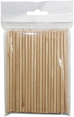 Astick Wood Natural Birch Wooden BBQ Skewers Meet Picks Sticks,4.5"length (100 count)