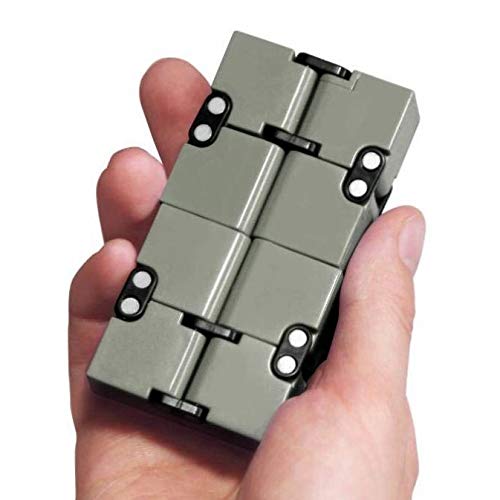 image for EDC Fidgeter Grey Infinity Cube Fidget Toys. Prime Quality Fidget Cube