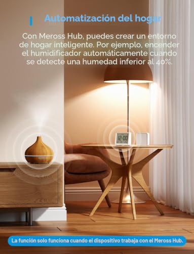Meross Matter 10-in-1 Smart Thermometer Hygrometer (Hub Required) – Indoor WiFi Weather Station with Display, Automation and Alerts, Compatible with Apple HomeKit, Alexa and Google Home