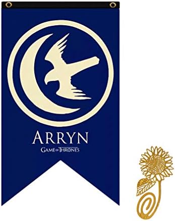 TianLinToy Game Party Throne Style Banner House Sigil Wall Flags (70*125 CM) ,Hanging flags for Bar club living room bedroom Decoration