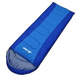 SEMOO Comfort Lightweight Portable, Easy to Compress, Envelope Sleeping Bags with Compression Bag