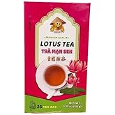Smile Premium Quality Vietnamese Trà Mạn Sen Tea, 25 Tea Bags, 1.75 oz / 50 g (Lotus Tea)