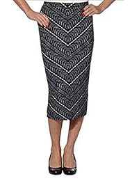 Matty Falda de longitud media, ajustable sin cierre, totalmente forrada, hasta la rodilla, para dama