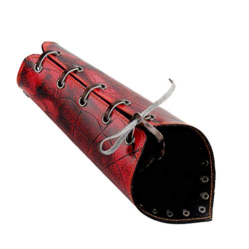 Arm Bracers Leather Armband Guard Spider Web Archery Armguard Medieval Armor Costume Wrist Gauntlet 2PCS