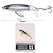 GUFIKY Fishing Lures Whopper Plopper 4.0 inch/0.5 oz with Rotating Spins Tail for Bass，Trout ，Walleye，Pike and Musky Topwater Floating Hard Baits Swimbaits with Barb Treble Hooks
