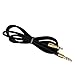Mokao 3.5mm Auxiliary Cable Audio Cable Male To Male Flat Aux Cable (Black)