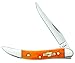 Case Small Persimmon Orange Bone Texas Toothpick Pocket Knife