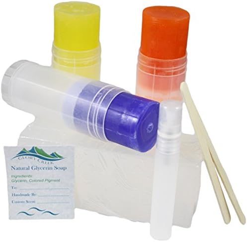 EZ Twist-Up All Natural Glycerin Soap Sticks, Go Anywhere, No Mess, No More Slimy Soap Scum, Take It To The Gym, Camping, Backpacking, Shower, Bathtub, And School (3 Soap Sticks)