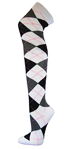 thigh high argyle socks