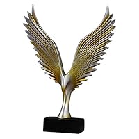 KONVINIT Eagle Collectible Decoration Bird Figurine Statue Fortune Eagle/Hawk Statue Home Office Decoration Gift