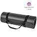 LEVOIT Yoga Mat, 1/2 Inch Extra Thick for Workout Fitness Pilates and Floor Exercises, High-Density Anti-Tear Non-Slip NBR Foam Mat (Black), Medium