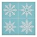 Christmas Theme Self-Adhesive Silk Screen Stencil Printing Mesh Transfers for Wood, Bag/T-Shirts, Paper, and Home Decoration-Snowflake