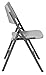 Office Star Resin Furniture for Indoor or Outdoor Use, 4-Piece Set, Folding Chairs Light Grey