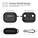 [2 Pack] iVoler for AirPods Pro Case with Keychain,[Front LED Visible] Wireless Charging Supporting, Silicone Cover Shockproof Protective Slim Skin for Apple Airpod Pro Case Sand,White