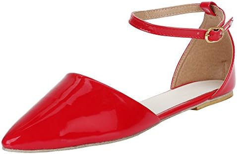 AUTHENTIC VOGUE Women's Ankle Strap Flat Sandals Pink