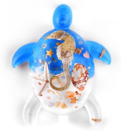 One Magnet Turtle Shape with Seahorse (Color May Vary)