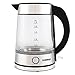 Cusimax Electric Kettle, 1.7L Tea Kettle, 1500W Illuminating Water Kettle Stainless Steel with Auto Shut-Off and Boil-Dry Protection CMWKN-150