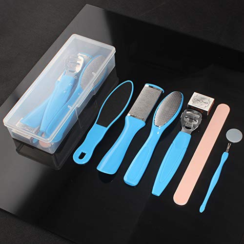 8 in 1 Professional Pedicure kit Pedicure Foot Rasp Foot File and Callus Remover Sided Remove Set Best Foot Care