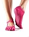 toesox Women's Bella Full Toe Grip Non-Slip for Yoga, Pilates, Barre, Ballet Toe Socks, Medium, Fuchsia