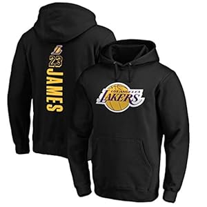 HS-XP Men’s Hoodies Sweatshirt – Lakers 23# James Classic Long Sleeve Hoodies Autumn Winter Training Fitness Clothing,XL(175~180cm)
