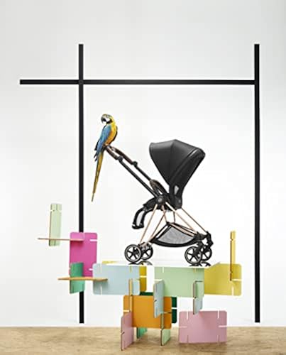 Cybex Mios 2 Complete Stroller - One-Hand Fold, Reversible Seat, All-Wheel Suspension, Adjustable Leg Rest, Fancy Pink/Chrome/Brown