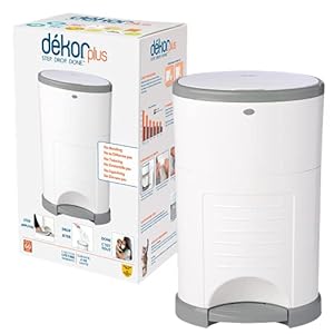 Dekor Plus Hands-Free Diaper Pail | White | Easiest to Use | Just Step – Drop – Done | Doesn’t Absorb Odors | 20 Second…