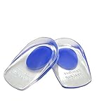 LOTGO Medical Grade Gel Heel Pad Silicone Cups Ankle Heel Pain Relief Cushion Shock Absorb Support