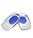 LOTGO Medical Grade Gel Heel Pad Silicone Cups Ankle Heel Pain Relief Cushion Shock Absorb Support