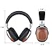 Freegoing SIVGA Over Ear Headphones with in-Line Powerful Bass Music Wired Wooden Headset for Smart Phone,Tablets,Desktop