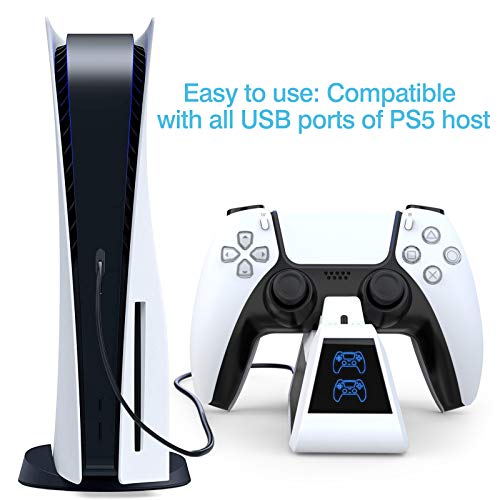 HEYSTOP Laadstation Compatibel met PS5 Controller, Dualsense-Oplaadstation voor PlayStation 5-Controller, kan Worden… - Afbeelding 7