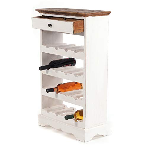 DESIGN DELIGHTS rustikales WEINREGAL Cortez 85 | 85x55cm(HxB) Massivholz | Flaschenregal, Weinflaschenregal aus Holz… – Bild 4